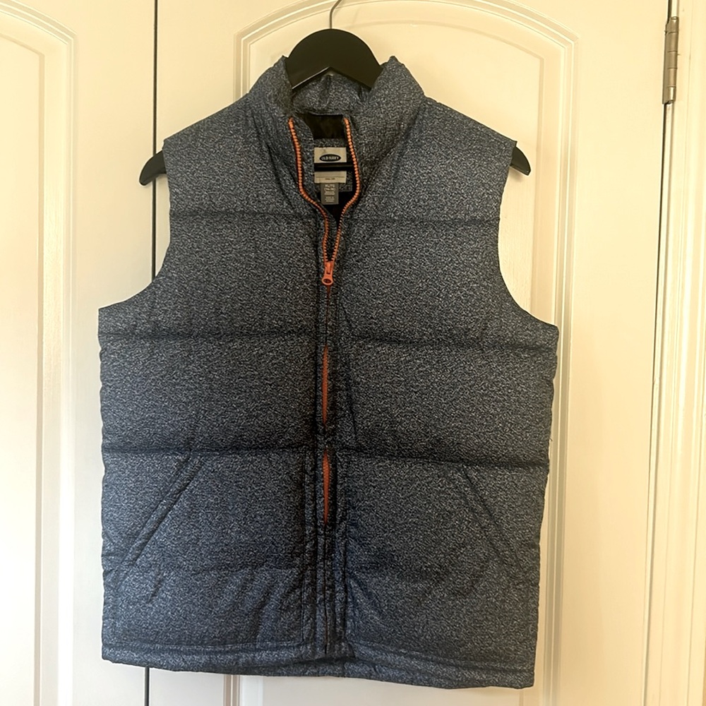 Old Navy puffer vest blue boys XL 14-16